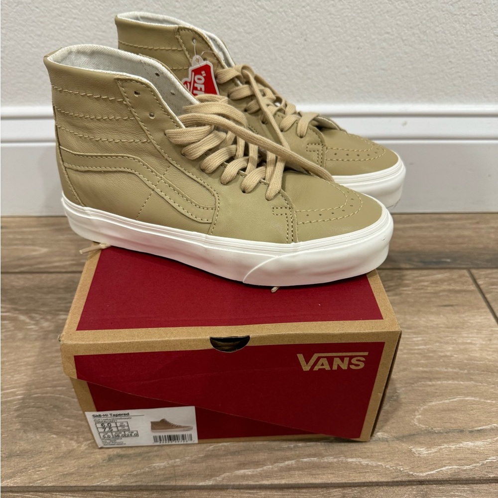 Vans leather high tops